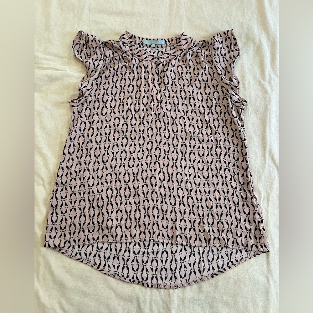 Sweet Rain Pink and Black Blouse
